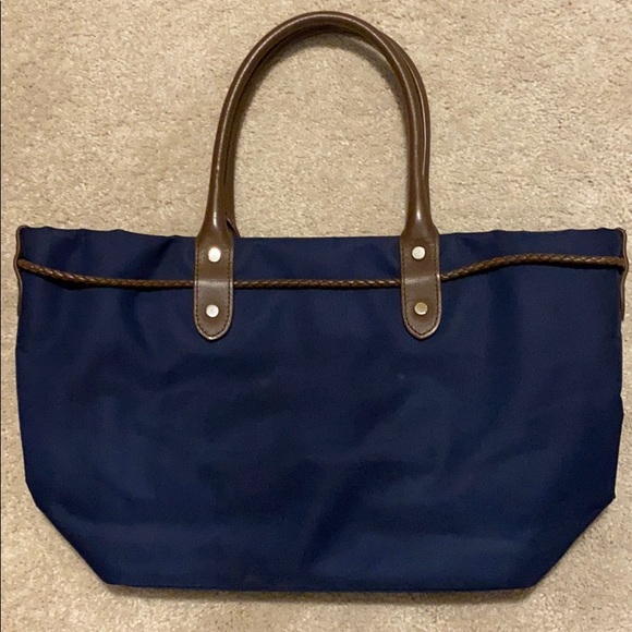 Agnes b voyager navy blue top handle bag - Picture 5 of 5
